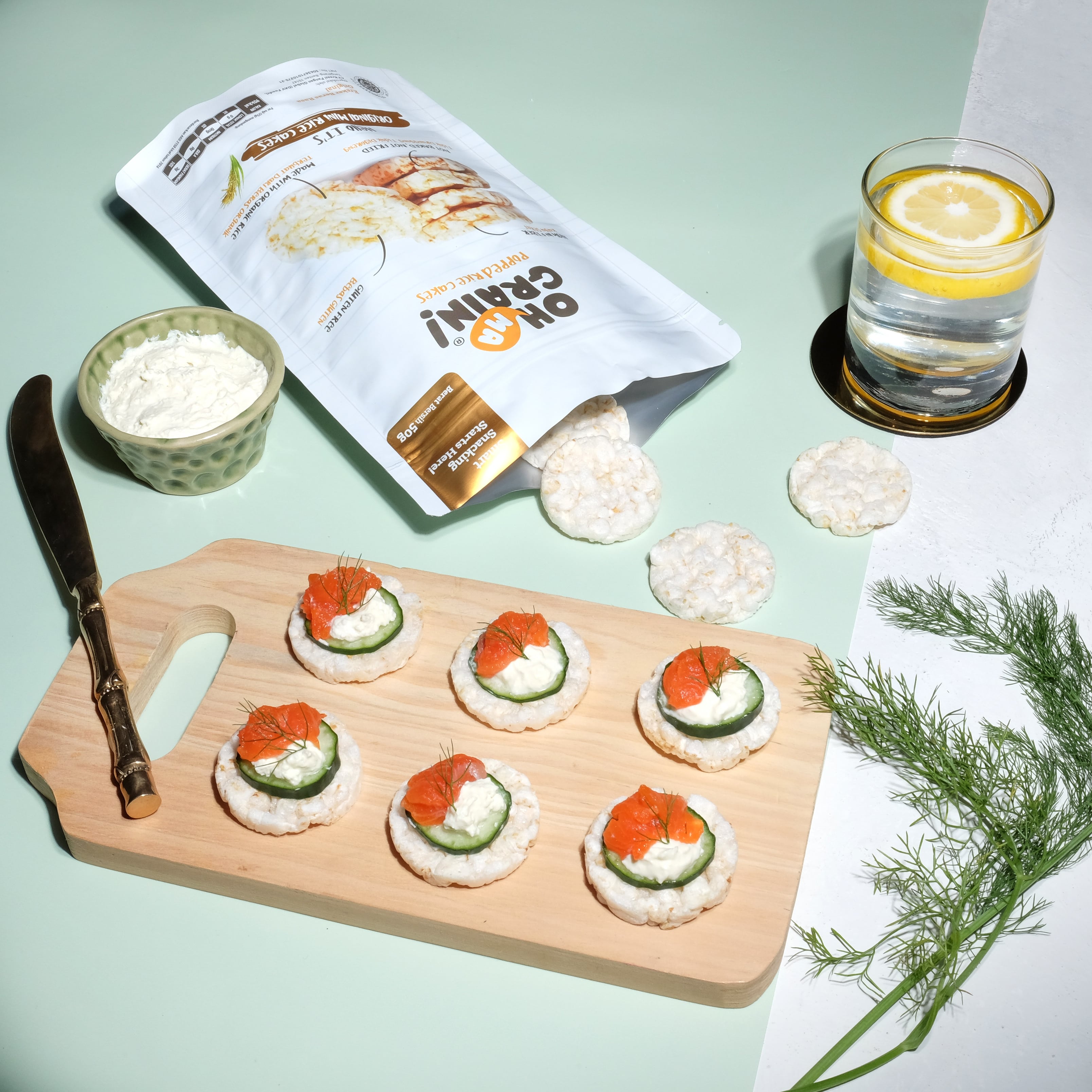 Oh Ma Grain! Original with Salmon, Cucumber, Cream & Dill